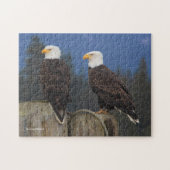 Stunning Bald Eagle Pair over de piloten Legpuzzel (Horizontaal)