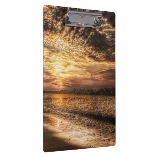 Stunning Beach Sunrise Klembord (Rechts)