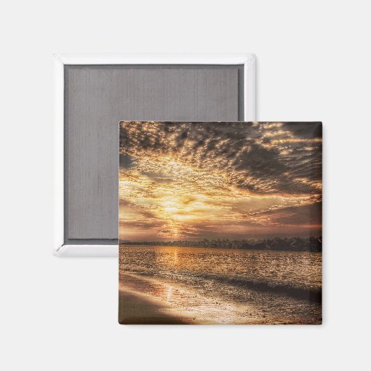 Stunning Beach Sunrise Magneet (Voorkant / Achterkant)