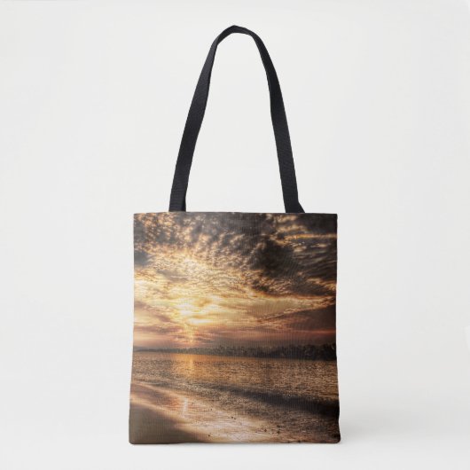 Stunning Beach Sunrise Tote Bag (Voorkant)