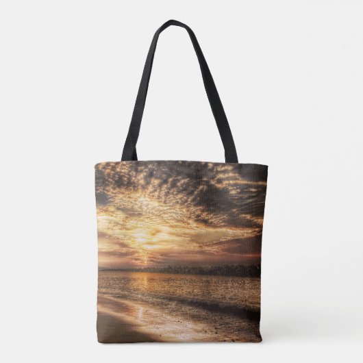 Stunning Beach Sunrise Tote Bag (Achterkant)