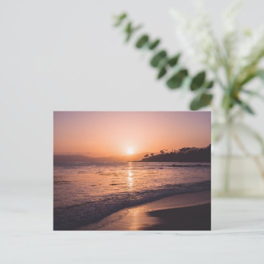 Stunning Beach Sunset Briefkaart (Staand voorkant)