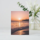 Stunning Beach Sunset Briefkaart (Staand voorkant)