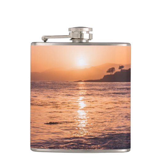 Stunning Beach Sunset Heupfles (Voorkant)