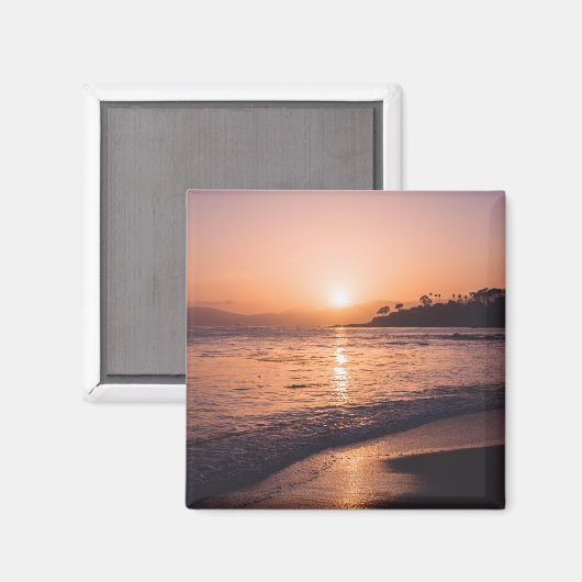 Stunning Beach Sunset Magneet (Voorkant / Achterkant)