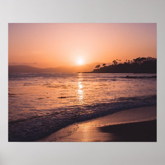 Stunning Beach Sunset Poster (Voorkant)