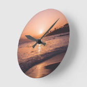 Stunning Beach Sunset Ronde Klok (Hoek)