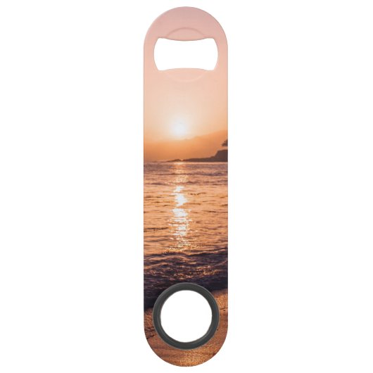 Stunning Beach Sunset Speed Flessenopener (Voorkant)