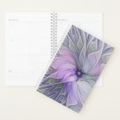 Stunning Beauty Modern Abstract Fractal Art Flower Planner (Display)