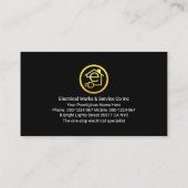 Stunning Black Striking Electrical Lightning Visitekaartje (Achterkant)