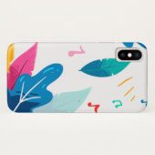 Stunning bladerenpatroon Case-Mate iPhone case (Achterkant (horizontaal))