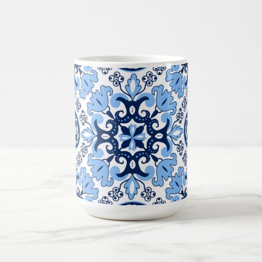 💙 Stunning blauwe Azulejos Koffiemok (Center)