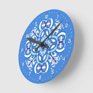 💙 Stunning blue Azulejos Ronde Klok