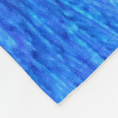 Stunning Blue Peacock Fleece Deken (Hoek)