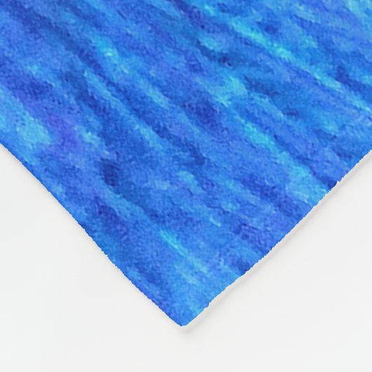 Stunning Blue Peacock Fleece Deken (Hoek)