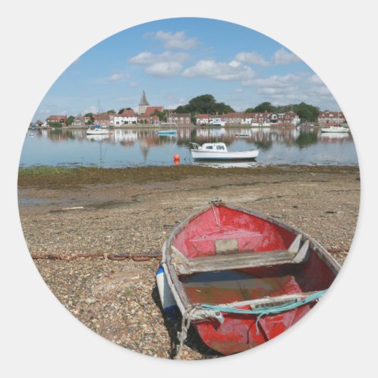 Stunning Bosham Harbour England Ronde Sticker (Voorkant)