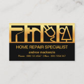 Stunning Builders Service Logo Constructie Visitekaartje (Voorkant)