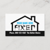Stunning Builders Service Logo Constructie Visitekaartje (Achterkant)