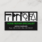 Stunning Builders Service Logo Constructie Visitekaartje (Voorkant)