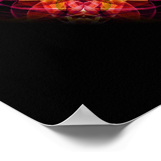 Stunning Chaos kaleidoscoop Poster (Hoek)