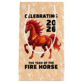 Stunning Chinese Year of the Fire Horse 2026 Klein Cadeauzakje (Voorkant)