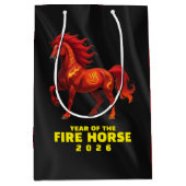 Stunning Chinese Year of the Fire Horse 2026 Medium Cadeauzakje (Voorkant)