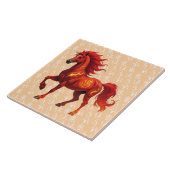 Stunning Chinese Year of the Fire Horse 2026 Tegeltje (Zijkant)