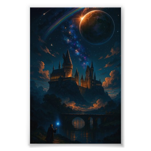 Stunning Fantasy Images of Magical Castles Foto Afdruk (Voorkant)
