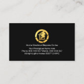 Stunning Fast Lightning Taxi Service Visitekaartje (Achterkant)