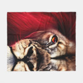 Stunning Fierce Wilderness Male Lion Fleece Deken (Voorkant (Horizontaal))