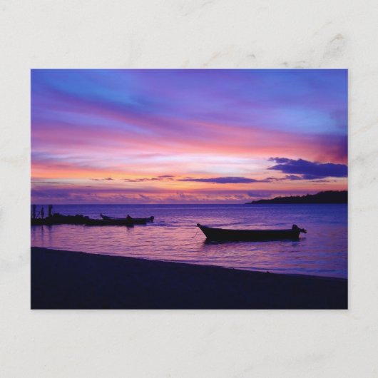 Stunning Fijian Sunset Briefkaart (Voorkant)