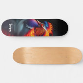 Stunning Flame-boyant Firebird Hot Mandarin Duck Persoonlijk Skateboard (Horizontaal)