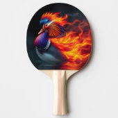 Stunning Flame-boyant Firebird Hot Mandarin Duck Tafeltennisbatje (Voorkant)