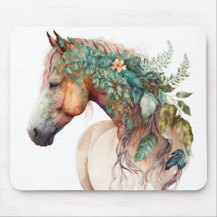Stunning Floral Horse Muismat