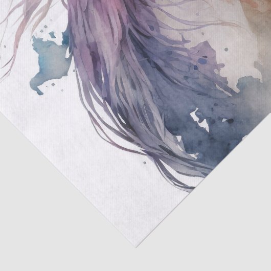 Stunning Floral Horse Tissuepapier (Detail)