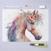 Stunning Floral Horse Tissuepapier (Craft)