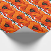 Stunning Georgia O'Keeffe Red Poppy Cadeaupapier (Hoek)