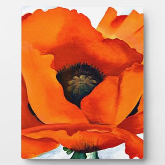 Stunning Georgia O'Keeffe Red Poppy Fotoplaat (Voorkant)