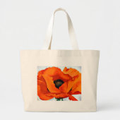 Stunning Georgia O'Keeffe Red Poppy Grote Tote Bag (Voorkant)