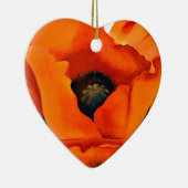 Stunning Georgia O'Keeffe Red Poppy Keramisch Ornament (Rechts)