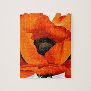 Stunning Georgia O'Keeffe Red Poppy Legpuzzel
