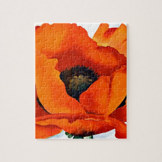 Stunning Georgia O'Keeffe Red Poppy Legpuzzel (Verticaal)