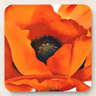 Stunning Georgia O'Keeffe Red Poppy Onderzetter