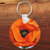Stunning Georgia O'Keeffe Red Poppy Sleutelhanger (Voorkant)