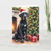 Stunning Great Dane Christmas Card Kaart (Voorkant)