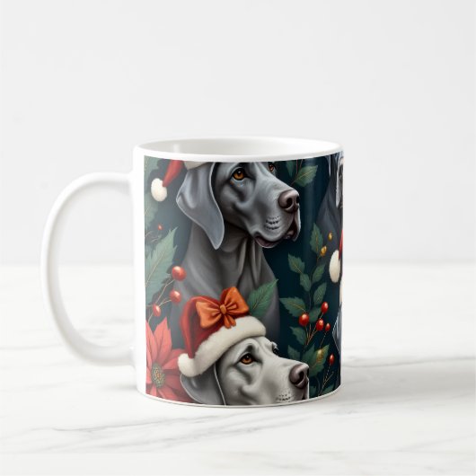 Stunning Great Dane Christmas Coffee cup Koffiemok (Links)