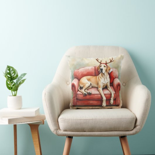 Stunning Great Dane Christmas Cushion Kussen (Stoel)