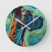 Stunning Great dane  Ronde Klok (Voorkant)