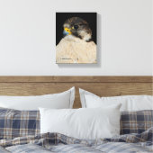 Stunning Gyrfalcon Saker Hybrid Falcon Canvas Afdruk (Insitu (Slaapkamer))