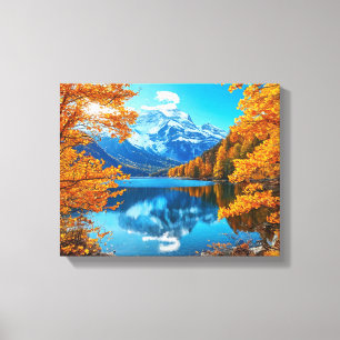 Stunning herfstlandschap canvas afdruk